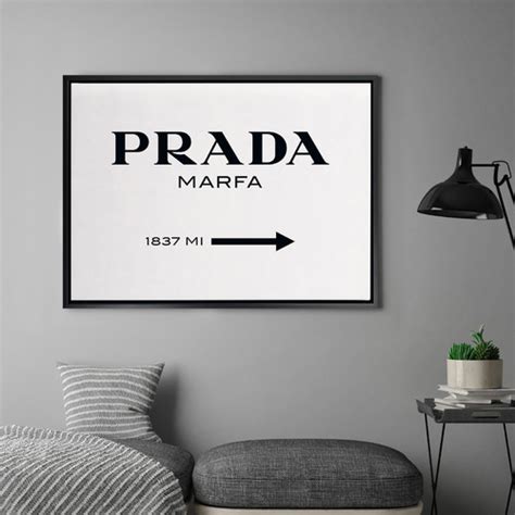 prada art print|Prada marfa canvas wall art.